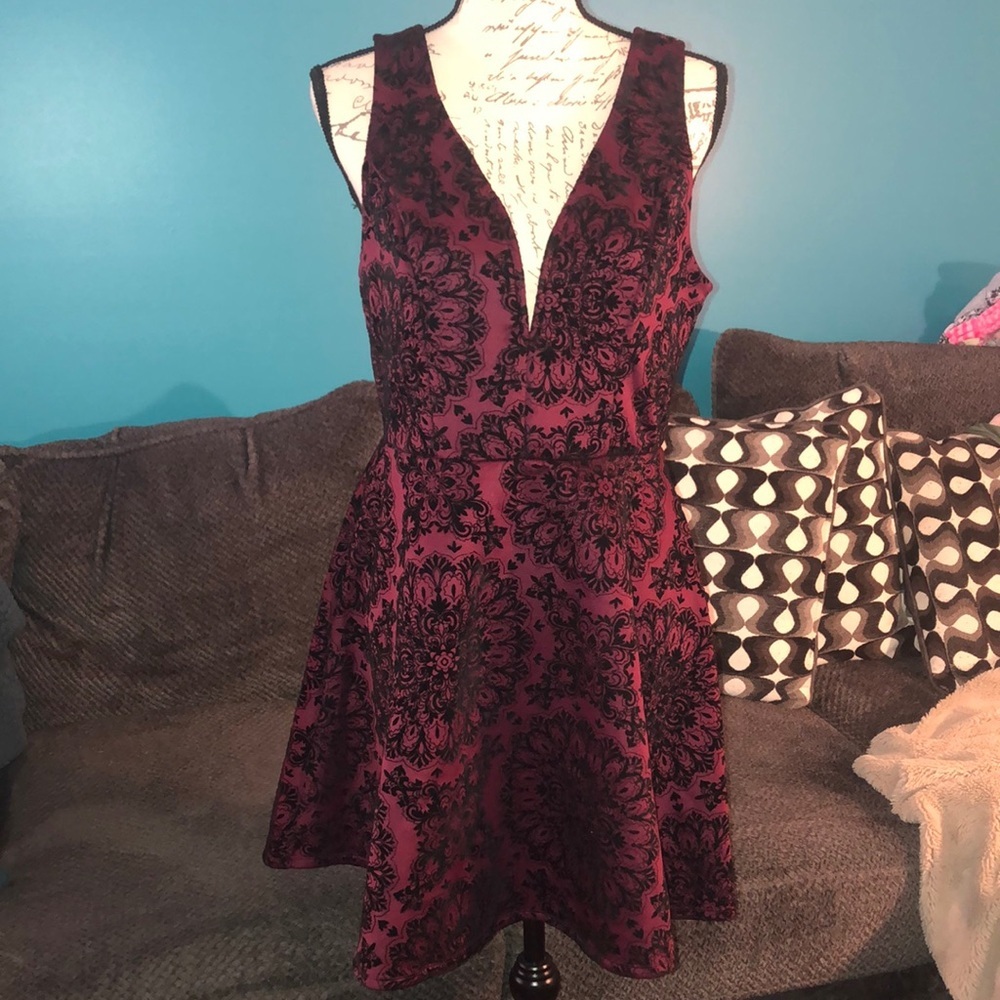 Bailey Blue Sleeveless A-Line Dress, XL